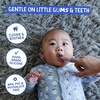 image:imageJack N Jill Baby Silicone Finger Brush Two Brushes Plus Case Pack of 1Finger Brush  Toothpaste