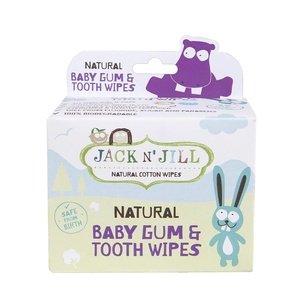 image:imageJack N Jill Baby Gum amp Tooth Natural Cotton Wipes 25 Count1 Count Pack of 25