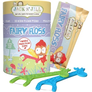 image:imageJack N Jill Fairy Floss Kids Dental Flossers No PFAS 30 Flosser Sticks30 Count Pack of 1