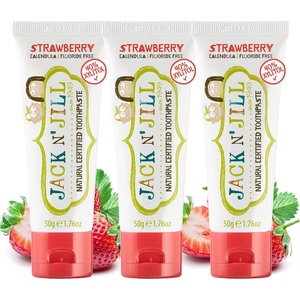 image:imageJack N Jill Natural Toothpaste Strawberry 176 oz Pack of 2176 Ounce Pack of 3