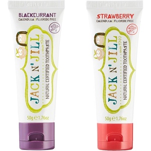 image:imageJack N Jill Natural Toothpaste Strawberry amp Blueberry 176 oz Pack of 2Blackcurrant  Strawberry