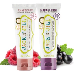 image:imageJack N Jill Natural Toothpaste Strawberry amp Blueberry 176 oz Pack of 2Raspberry  Blackcurrant