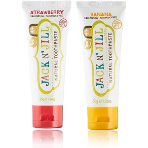 image:imageJack N Jill Natural Toothpaste Strawberry amp Blueberry 176 oz Pack of 2Strawberry  Banana