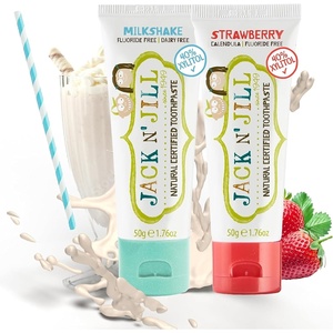 image:imageJack N Jill Natural Toothpaste Strawberry amp Blueberry 176 oz Pack of 2Strawberry  Milkshake