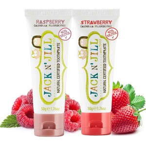 image:imageJack N Jill Natural Toothpaste Strawberry amp Blueberry 176 oz Pack of 2Strawberry  Raspberry