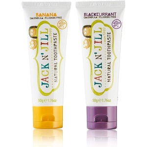 image:imageJack N Jill Natural Toothpaste 176 oz Variety Pack of 3Banana  Blackcurrant