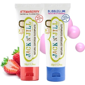 image:imageJack N Jill Natural Toothpaste 176 oz Variety Pack of 3Strawberry  Bubblegum