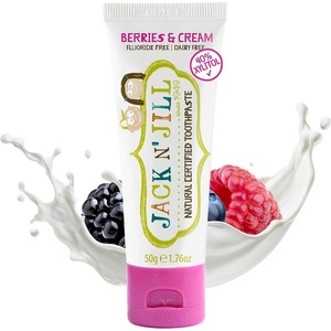 image:imageJack N Jill Natural Toothpaste Berries N Cream 176 oz Pack of 2176 Ounce Pack of 1